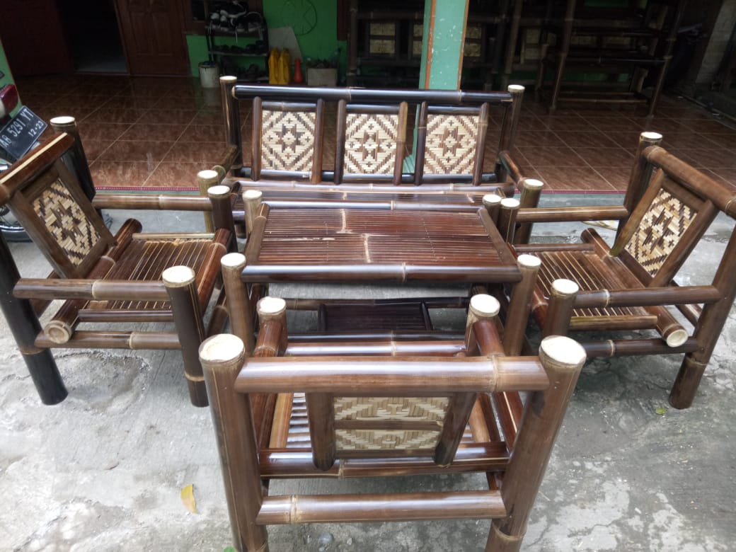 Jual kursi  bambu  termurah di kabupaten Bantul Yogyakarta 